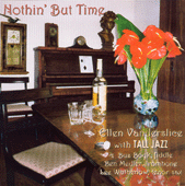 Cover of CD Nothin' But Time showing flowers and liquor on a table and piano in background