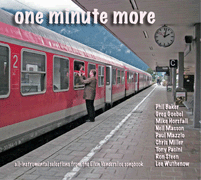Cover of CD One Minute More showing two people saying goodbye as a train is about to depart